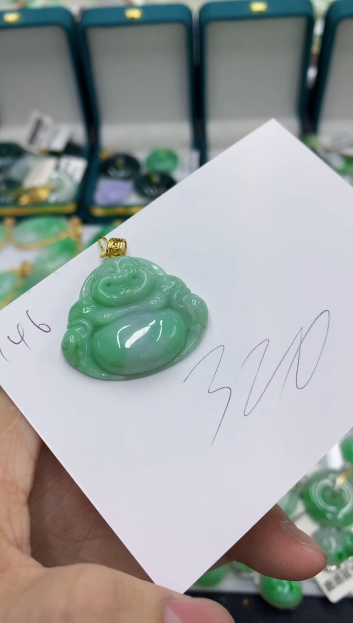 【闪购商品】翡翠颈饰18K金镶嵌1111111111