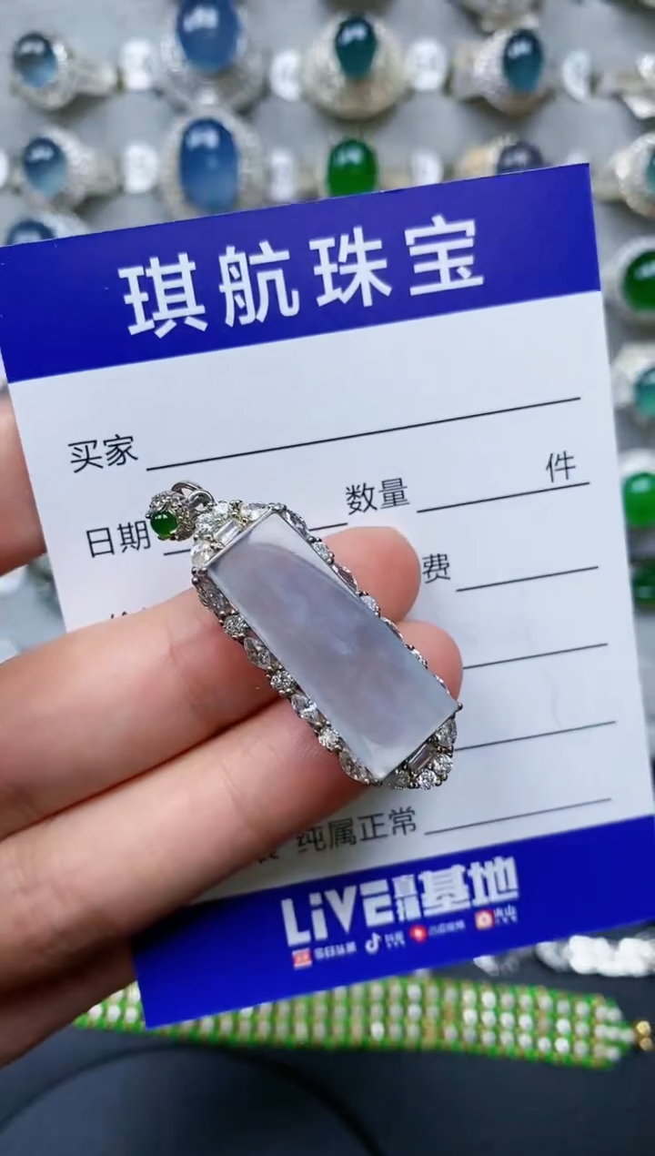 【闪购商品】翡翠颈饰银S925镶嵌0265