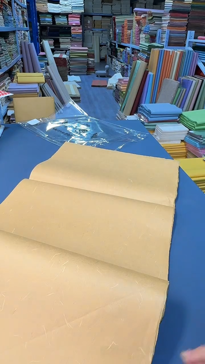 纯手工34*69cm25张纯楮皮古铜色半生熟