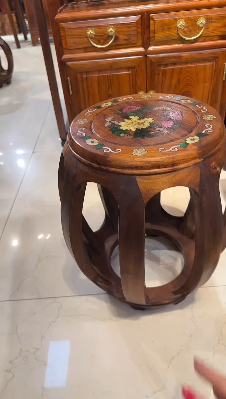 【闪购商品】木木艺花开富贵鼓凳550.888