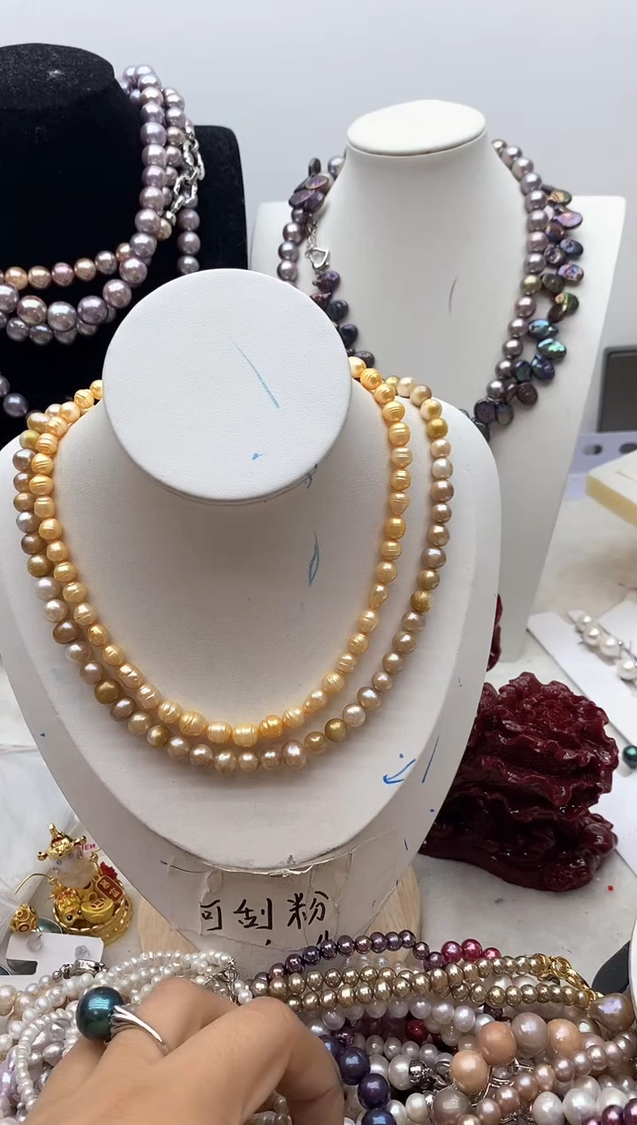 【闪购商品】淡水珍珠颈饰钛钢119