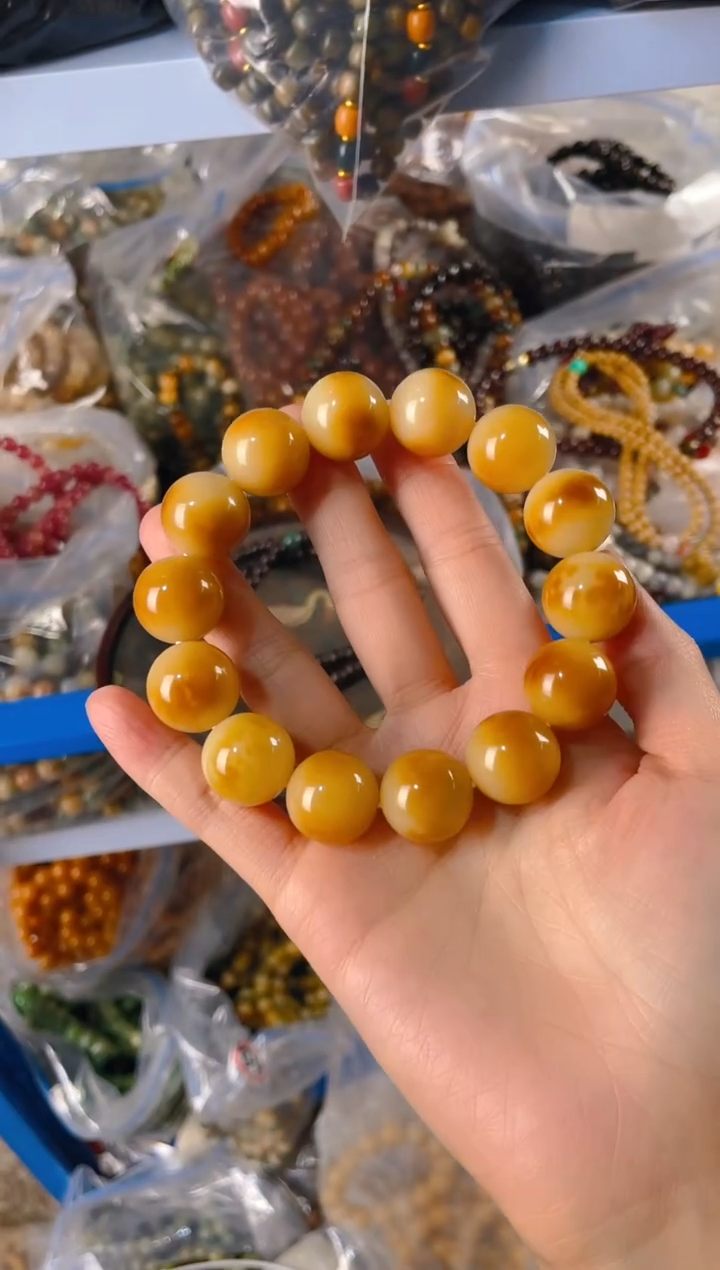 菩提根/象牙果手串糖炒栗子17.75单圈手串