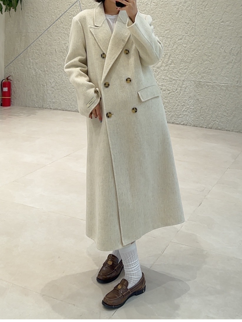 《北海道》中长款女士设计师气质双面羊毛韩版大衣