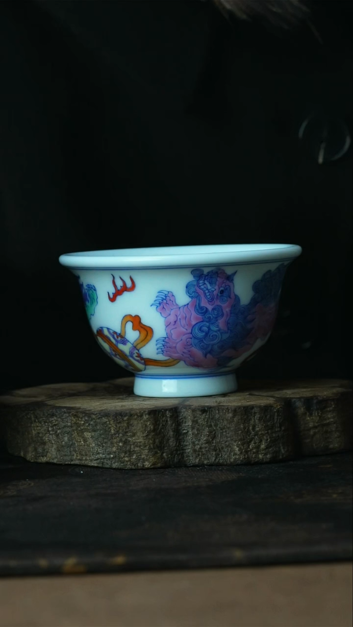 【闪购商品】杯景德镇善听斗彩