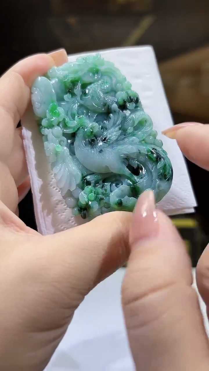 未镶嵌定制翡翠40/1224/C/龙凤