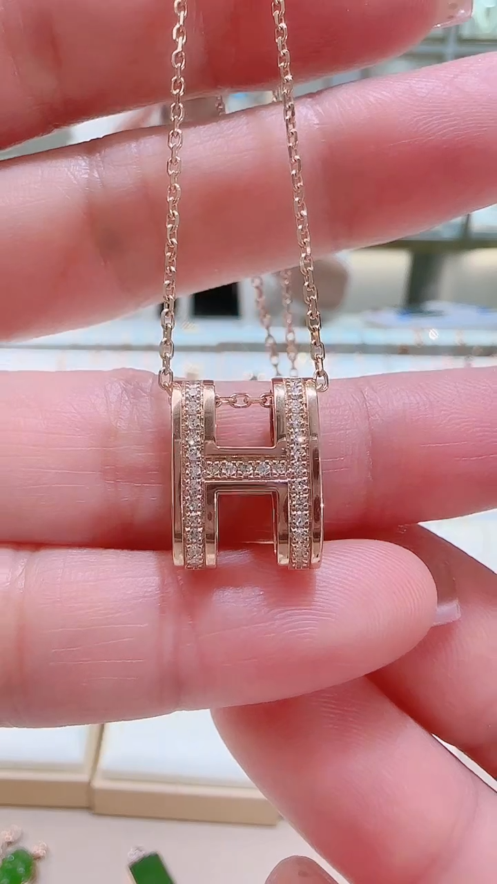 【闪购商品】钻石套链18K金镶嵌套链