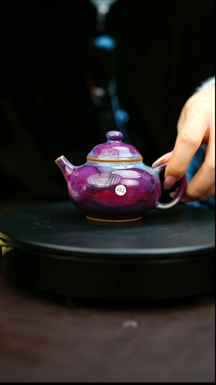 482#原矿钧瓷炉钧釉容天壶