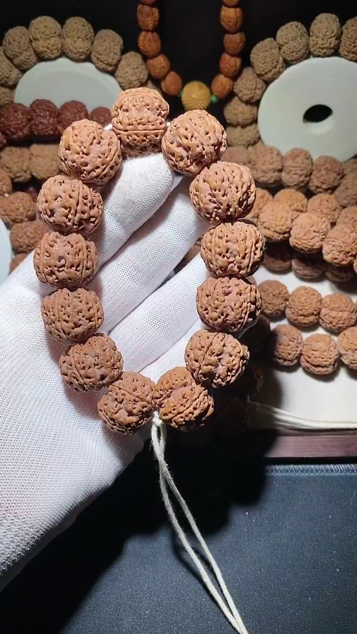 【闪购商品】金刚菩提手串闷墩豆腐块粗筋双龙23