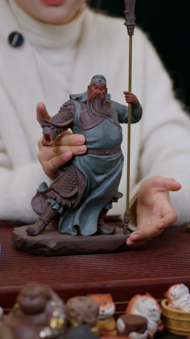 【闪购商品】紫砂茶宠紫砂关公