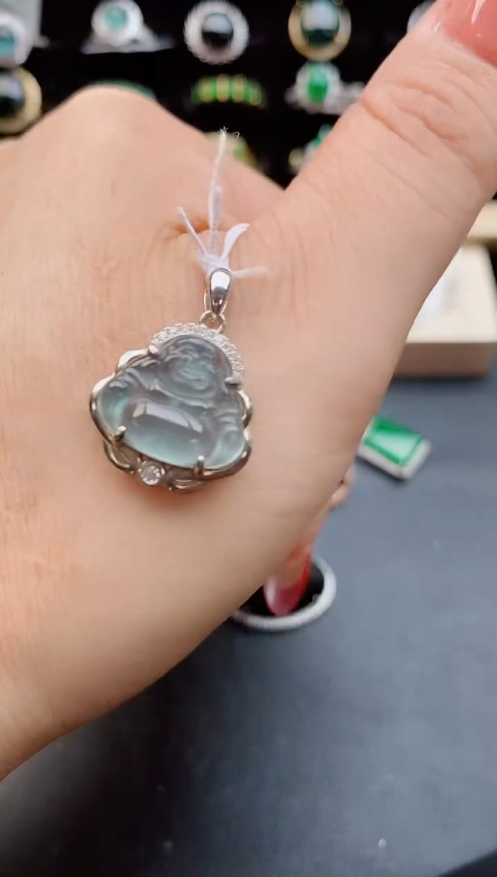 【闪购商品】翡翠颈饰银S925镶嵌12121
