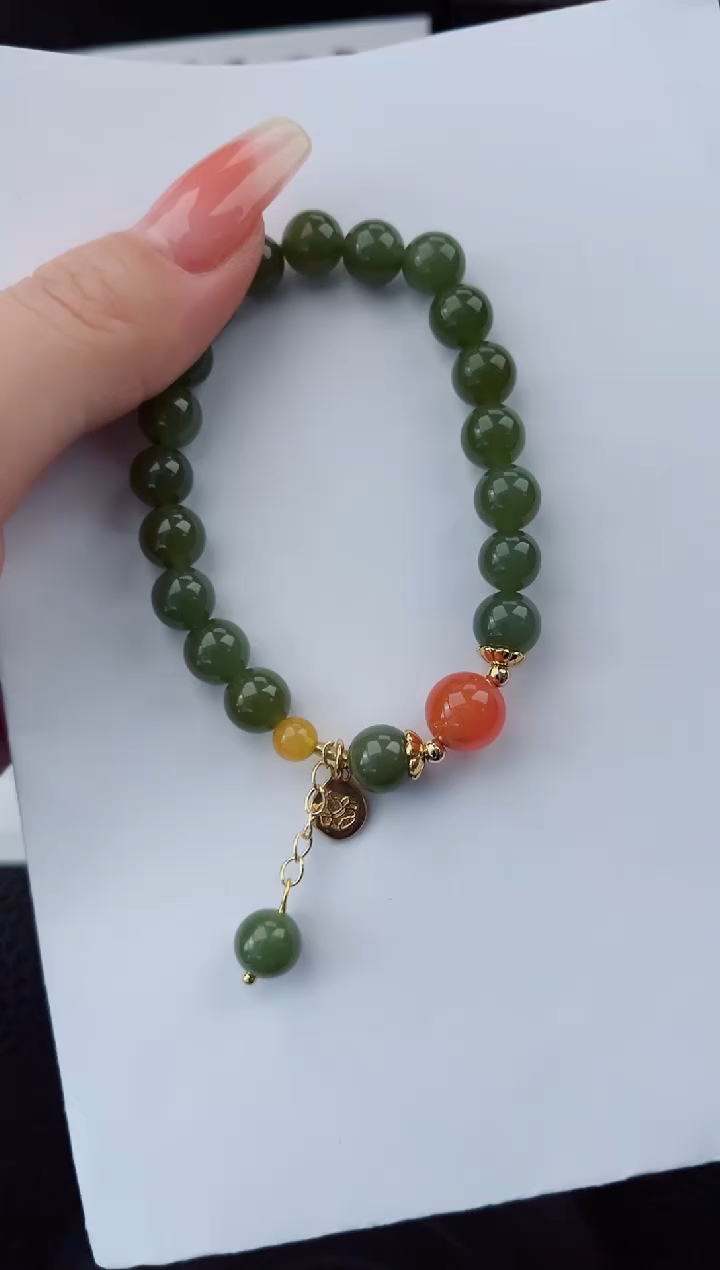 【闪购商品】和田玉手串未镶嵌555微色差T