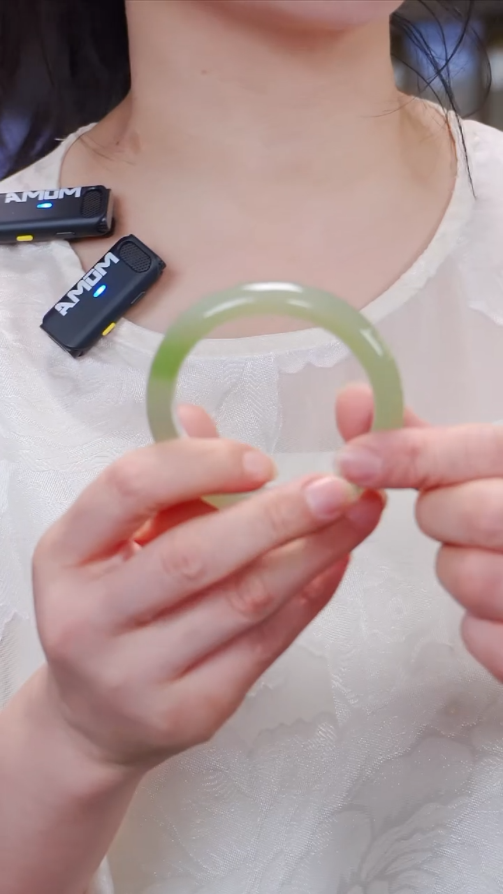 和田玉手镯未镶嵌76【】圈口56.1