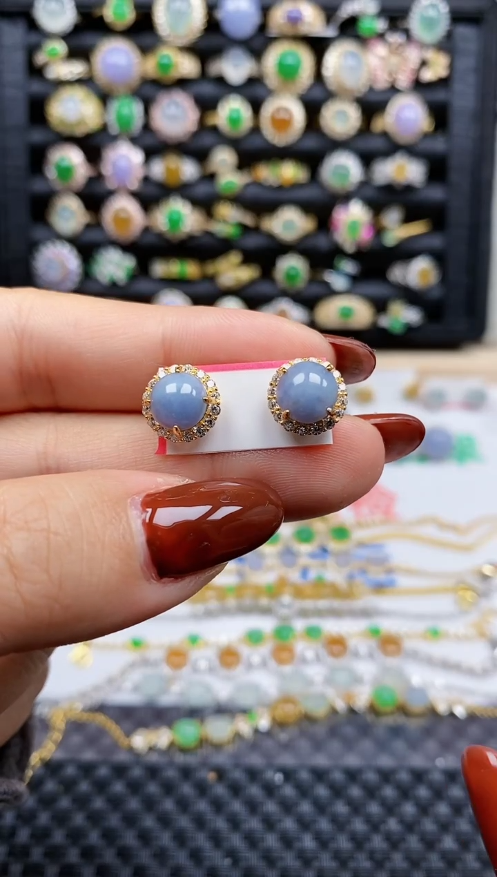 银S925镶嵌戒指翡翠琳*酱291