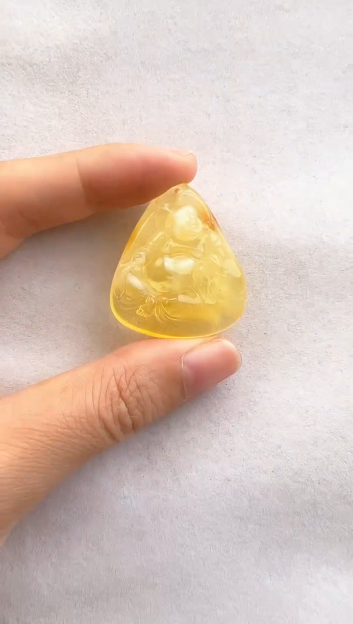 未镶嵌琥珀裸石10330057-吊坠