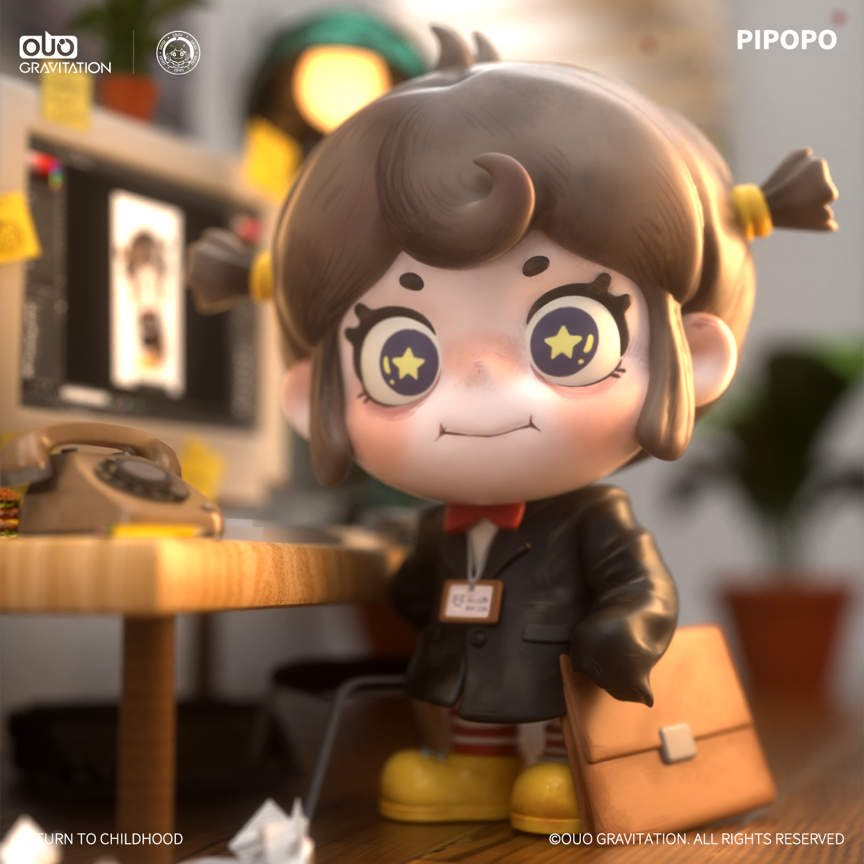 【仓发】PIPOPO重返小时候系列盲盒潮玩玩具礼物【OUO GRAVITATION】