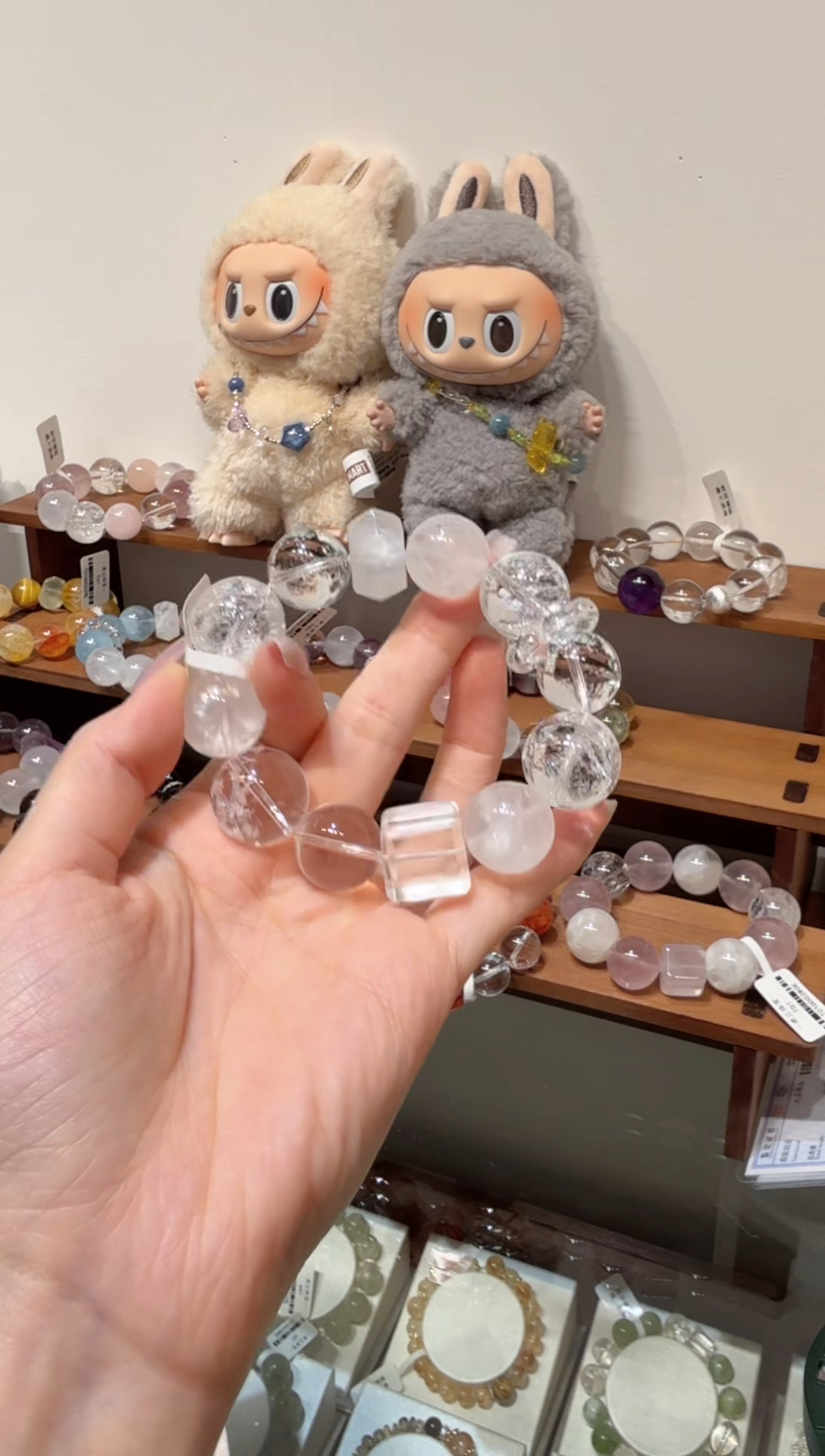 水晶手串未镶嵌拍2单发一串 多样性发货