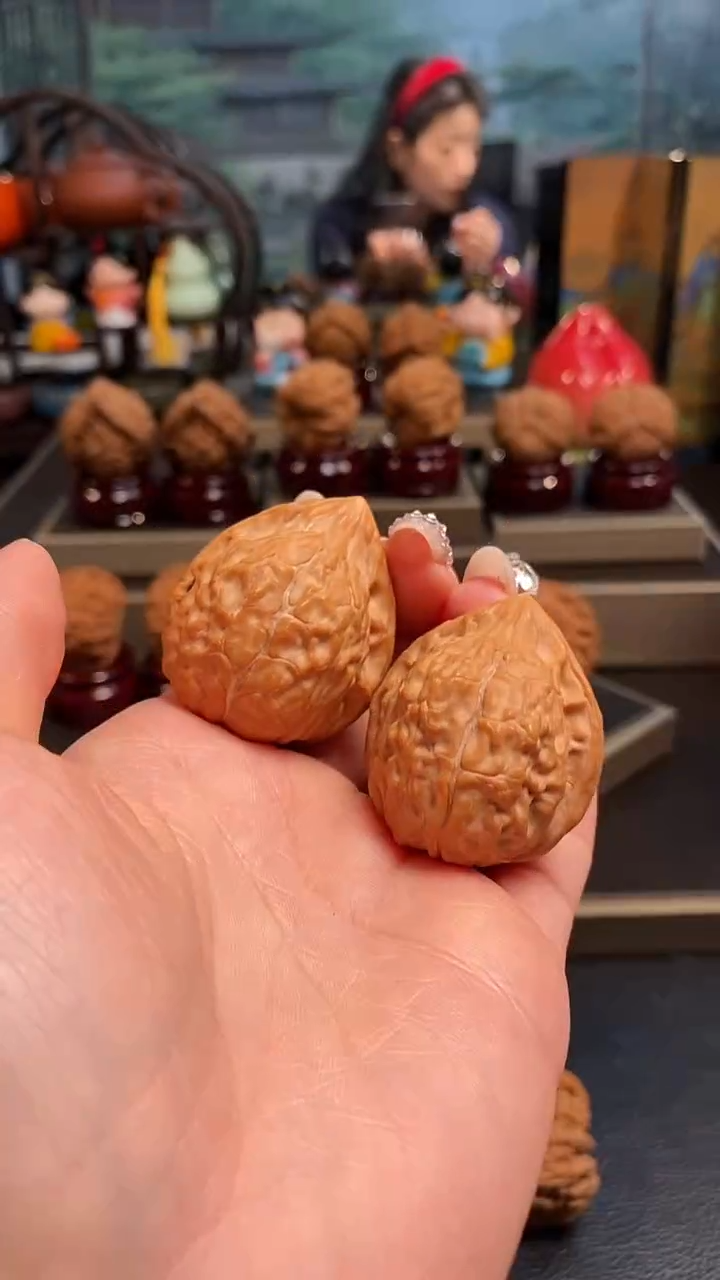 【闪购商品】文玩核桃把件B646龟甲纹35