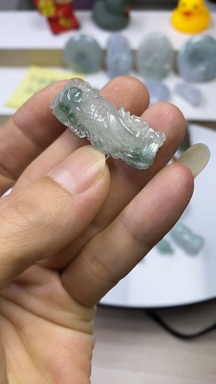 颈饰未镶嵌翡翠梯****」7天然缅甸翡翠A货分5单