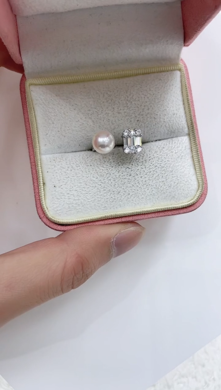 【闪购商品】海水珍珠戒指银S925镶嵌海水珍珠戒指