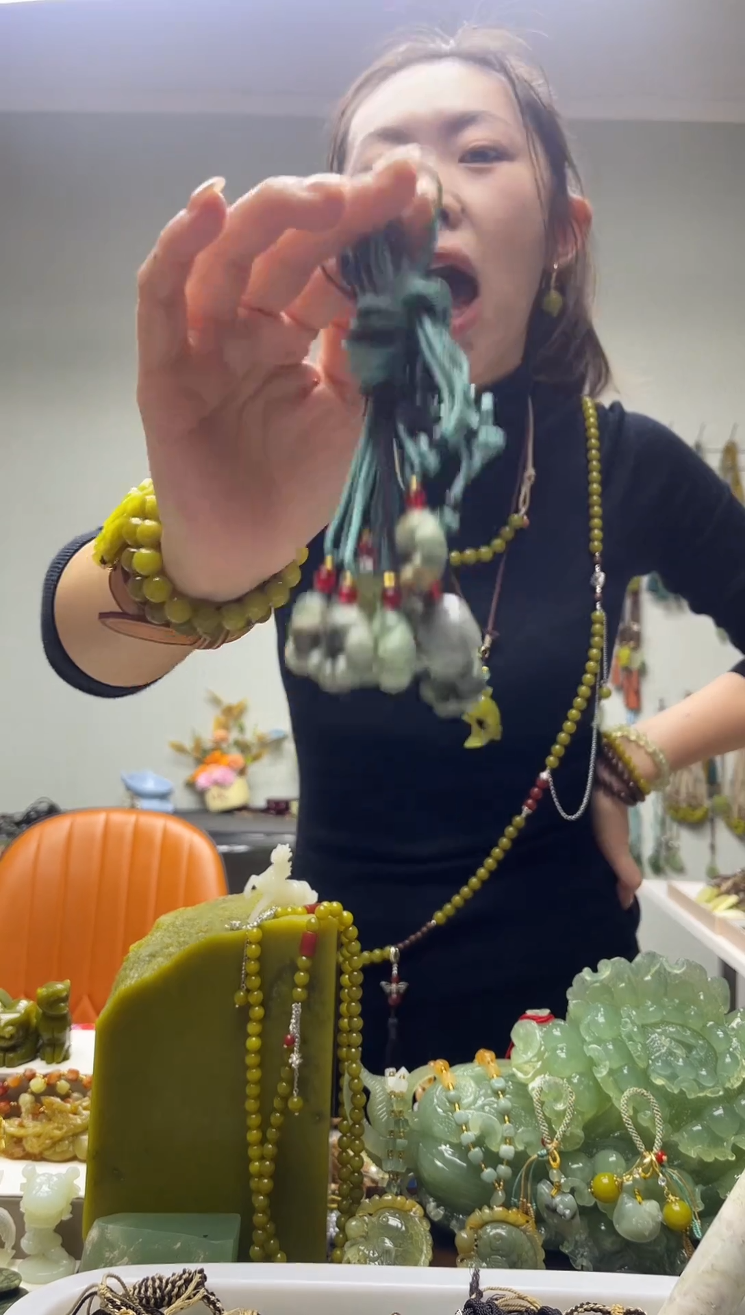 未镶嵌岫玉颈饰多样性发货 拍一发一