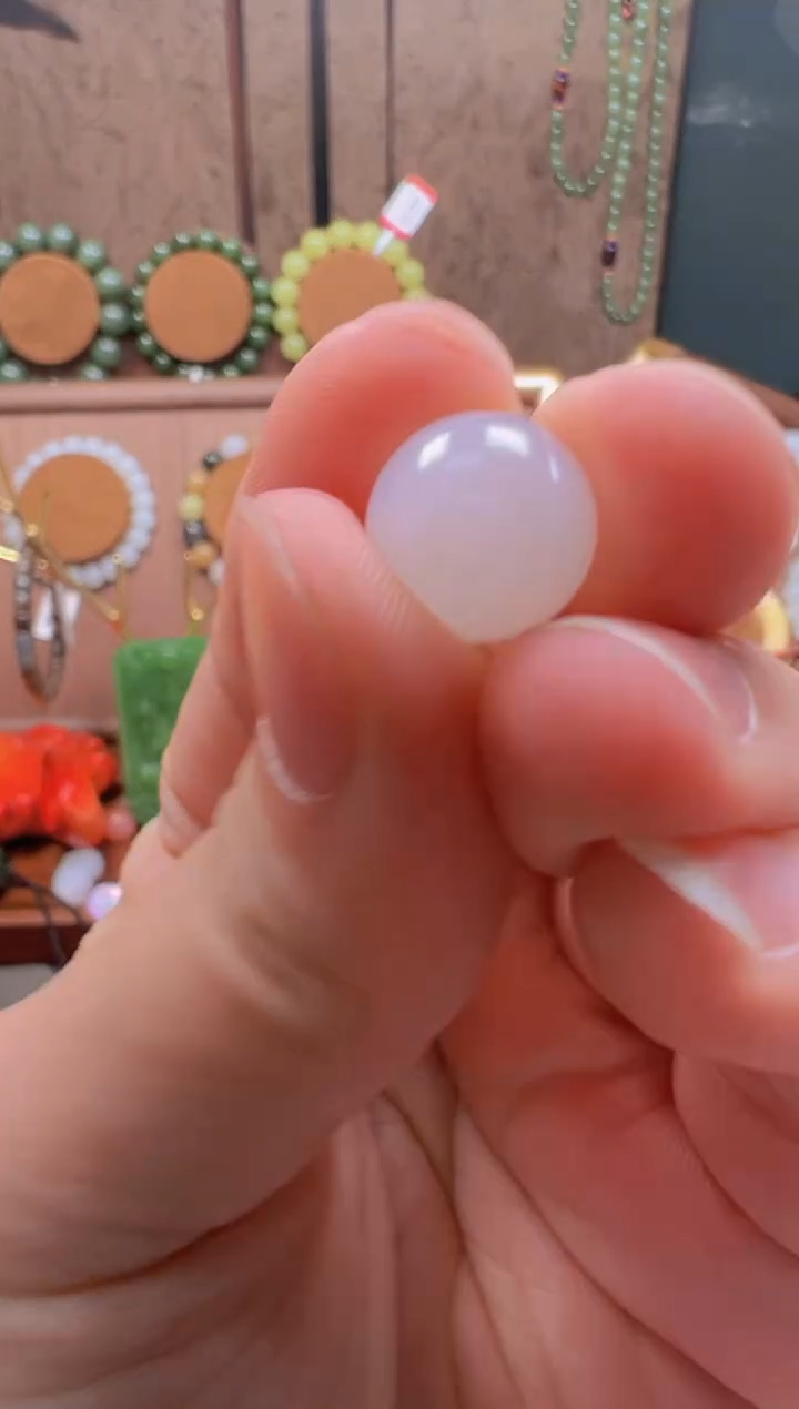 吊坠(不含链)未镶嵌和田玉白玉单珠12mm