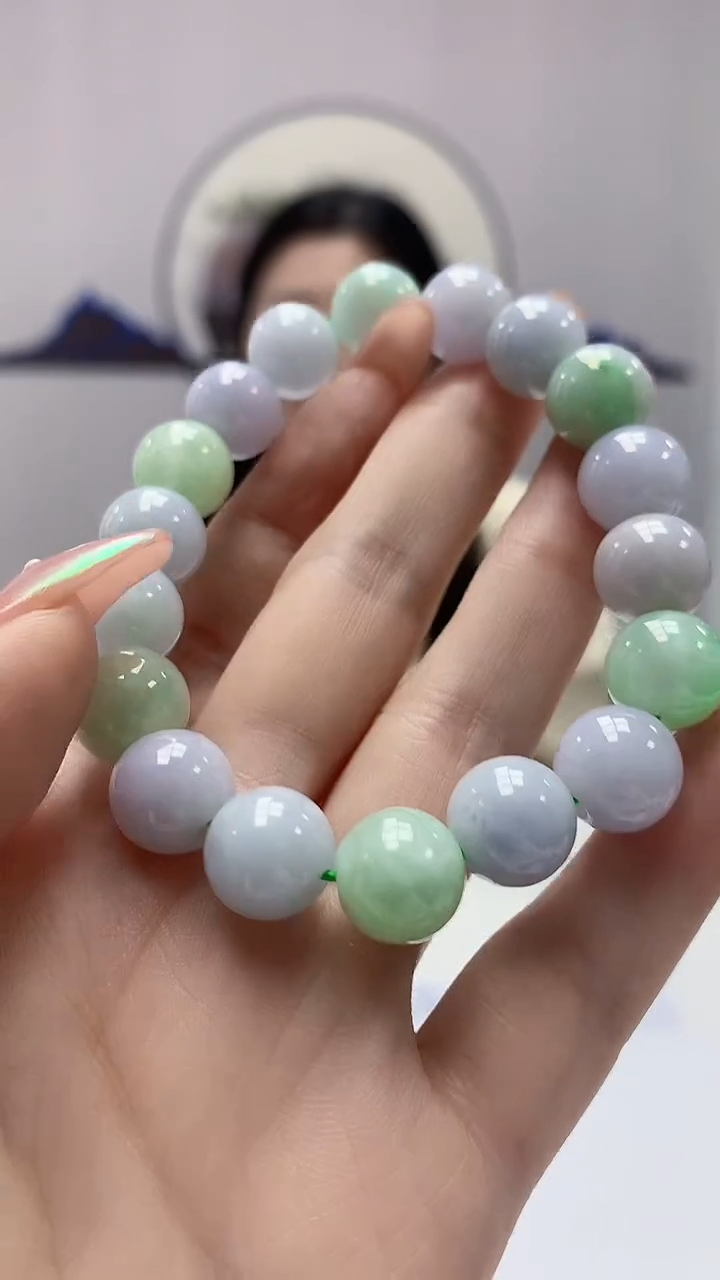 【闪购商品】定制翡翠未镶嵌0405DD-毛货手串139