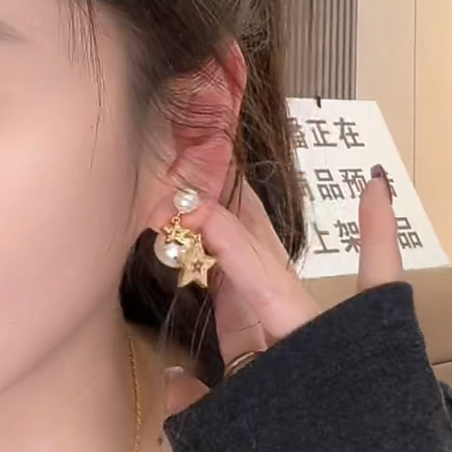 锌合金耳饰 【叶子服饰】叶姐自留耳钉25002