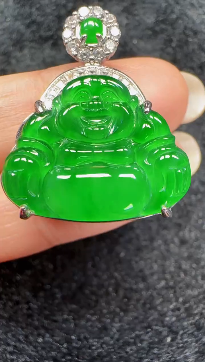 未镶嵌定制翡翠翡翠吊坠34