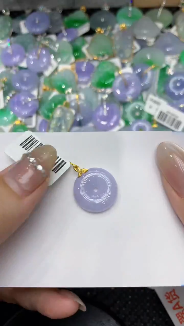 【闪购商品】翡翠颈饰18K金镶嵌222222222