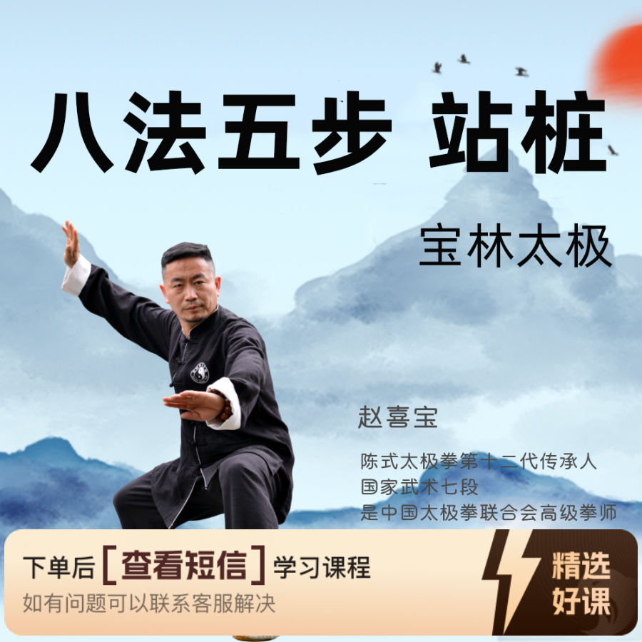 八法五步、站桩-宝林太极（留意短信解锁课程）