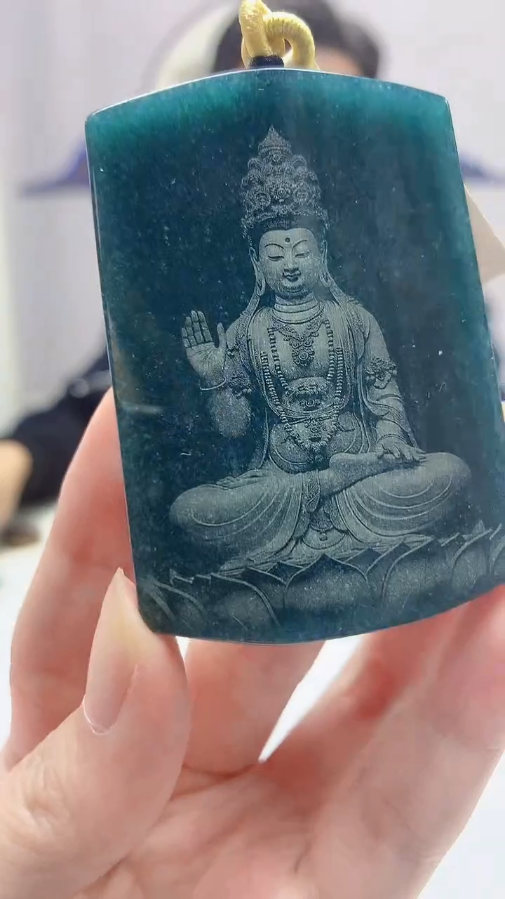 【闪购商品】定制翡翠未镶嵌4917zm-毛货挂件136人物