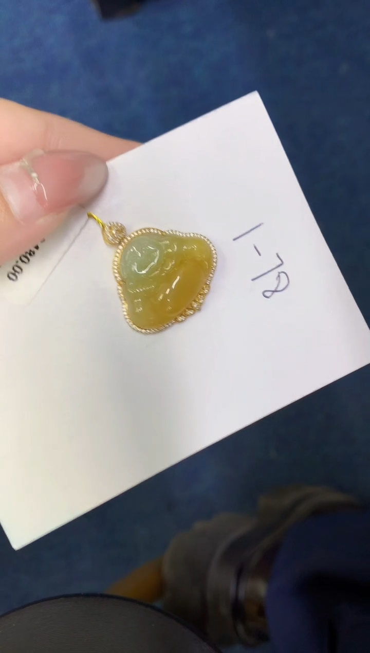 【闪购商品】翡翠颈饰18K金镶嵌0000000000