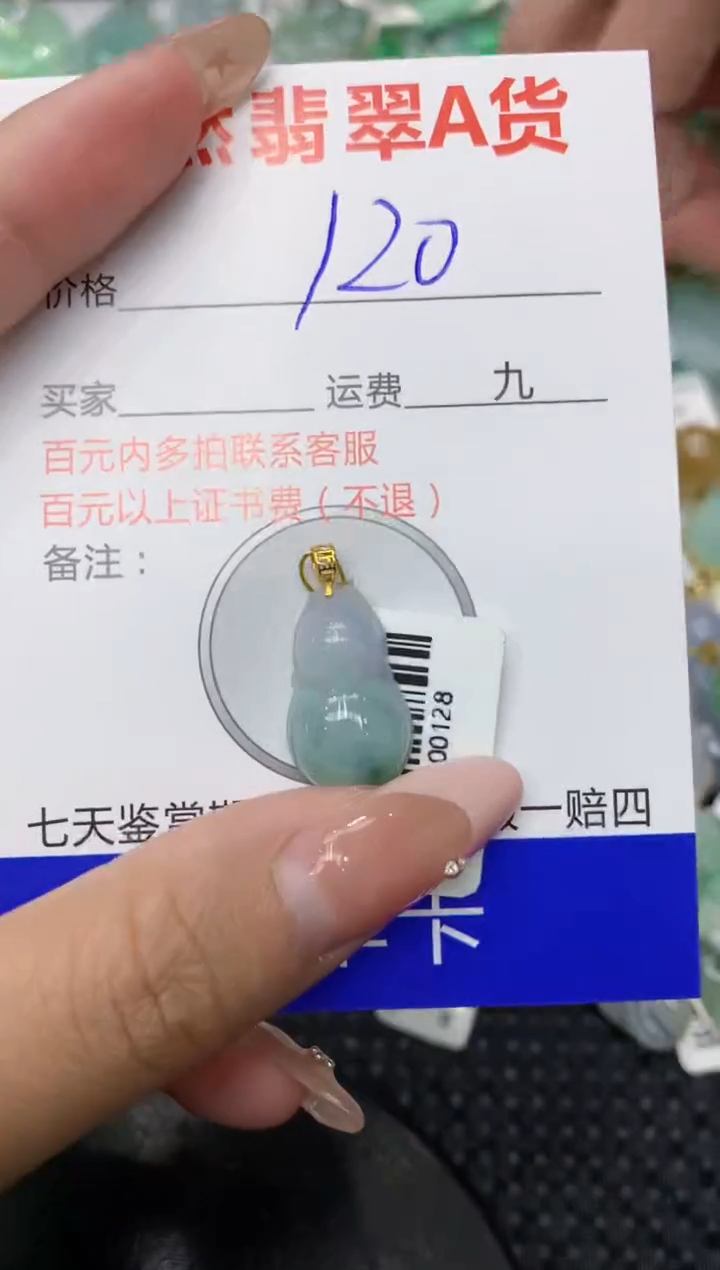 【闪购商品】翡翠颈饰18K金镶嵌111111111
