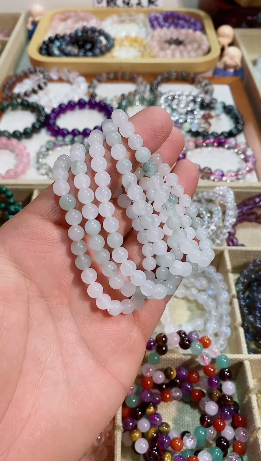 【闪购商品】水晶手链未镶嵌天山翠玉6m+ (多样性发其一）