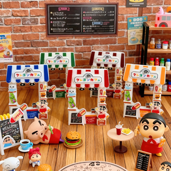 西柚定制「小新咖啡店」树脂微缩创意场景立体手工奶油胶diy配件