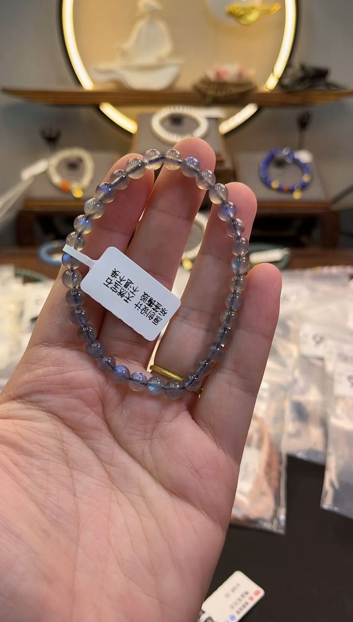 未镶嵌手链月光石货号956