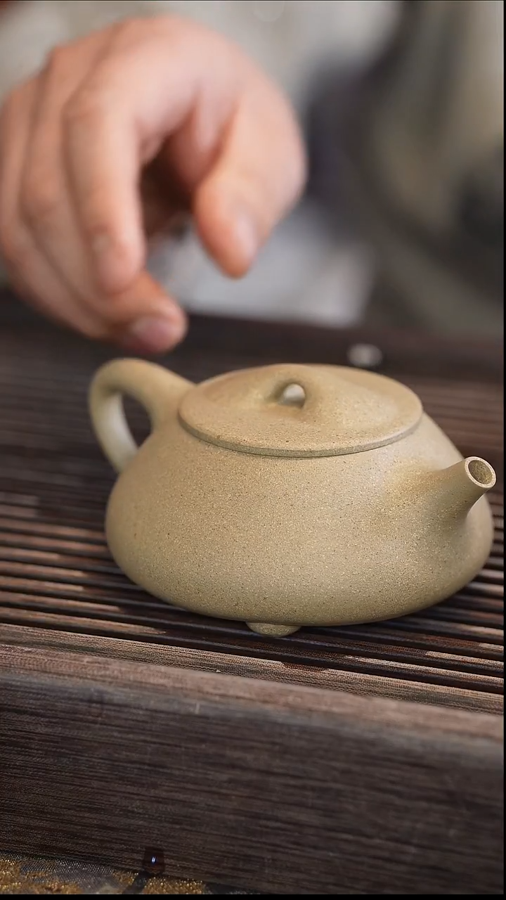 茶壶紫砂景舟石瓢 本绿 