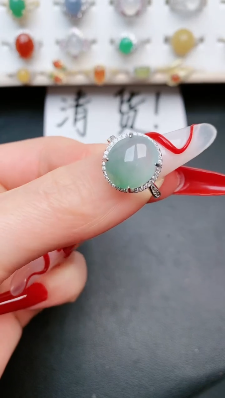 【闪购商品】翡翠戒指银S925镶嵌.....