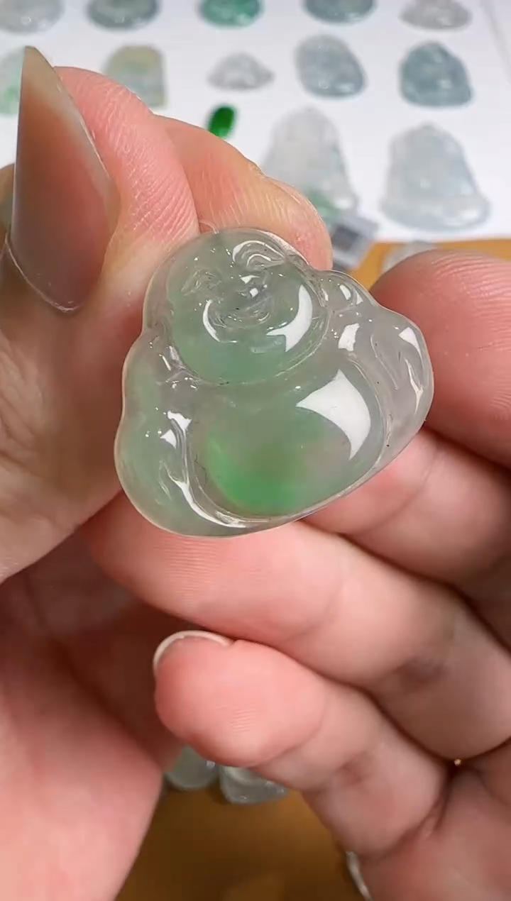 翡翠未镶嵌吊坠(不含链)佛公