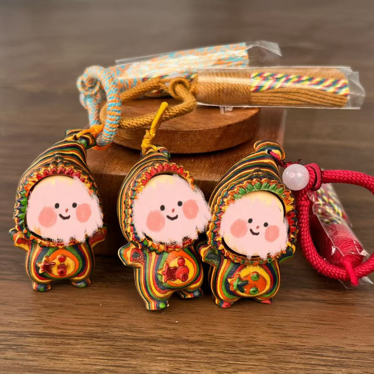 彩虹可爱小星汽车钥匙扣包包书包背包情侣挂件钥匙链