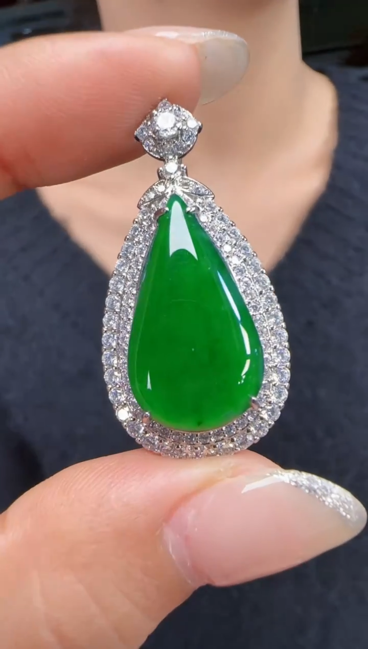 未镶嵌定制翡翠翡翠吊坠19