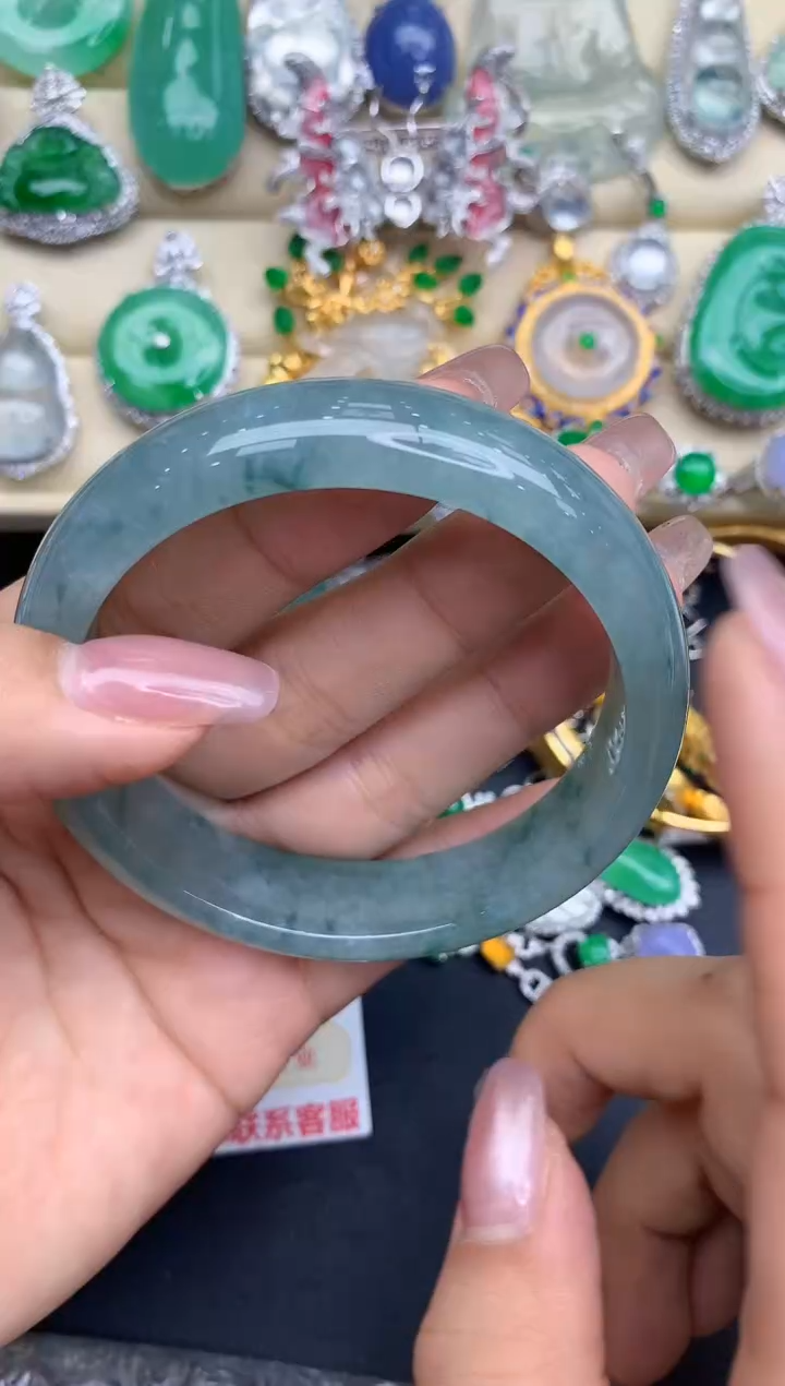 未镶嵌手镯翡翠380-中国好珍宝