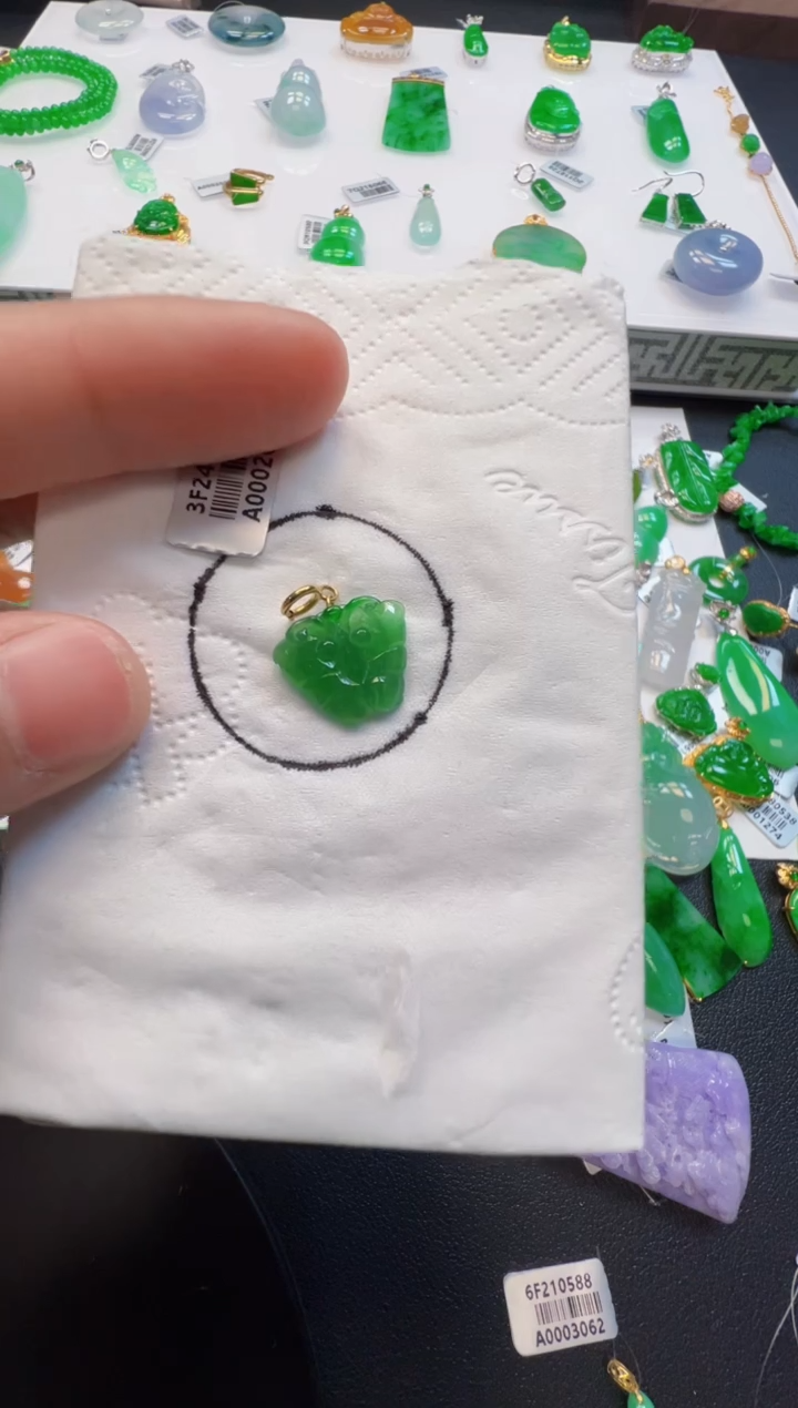 【闪购商品】定制翡翠18K金镶嵌288元