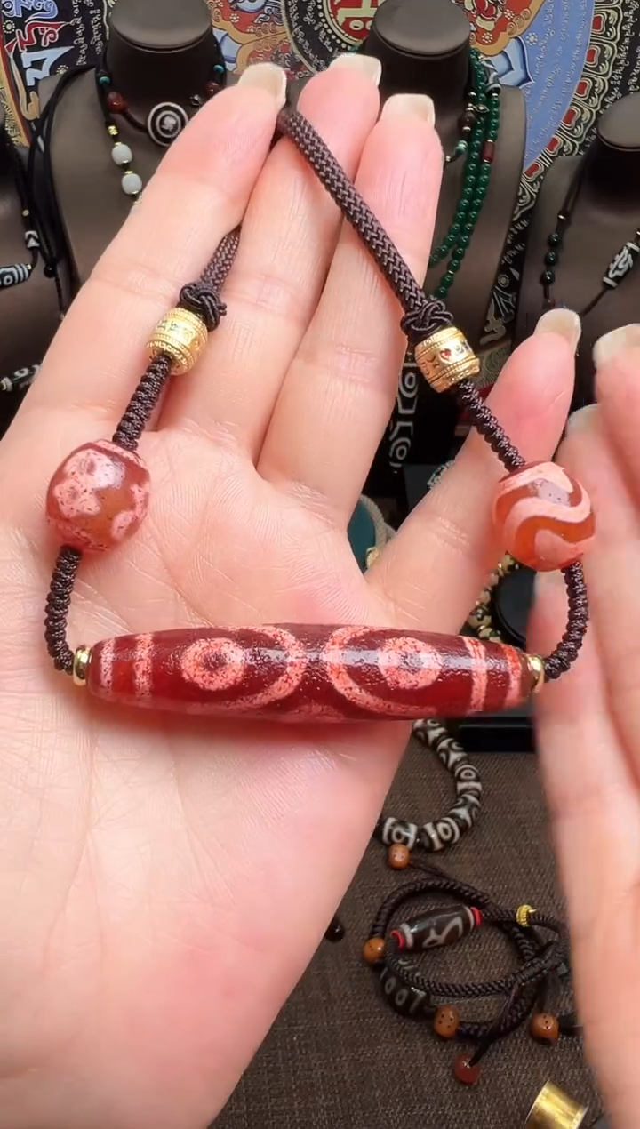 【闪购商品】玛瑙/玉髓颈链未镶嵌6眼