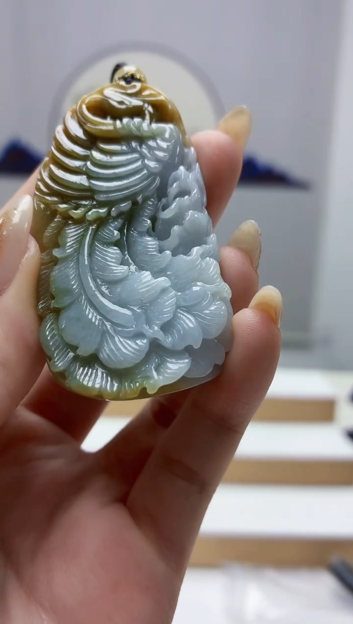 未镶嵌定制翡翠5028jw-毛货挂件90