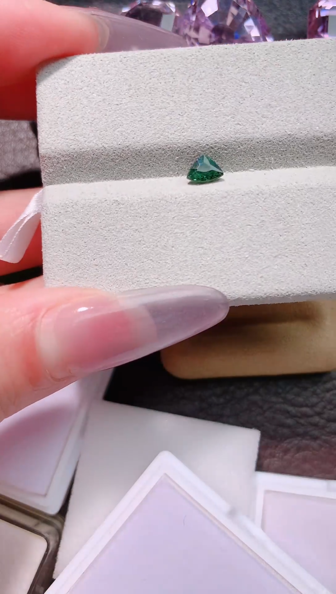 未镶嵌珠宝半成品绿色碧玺0.53ct