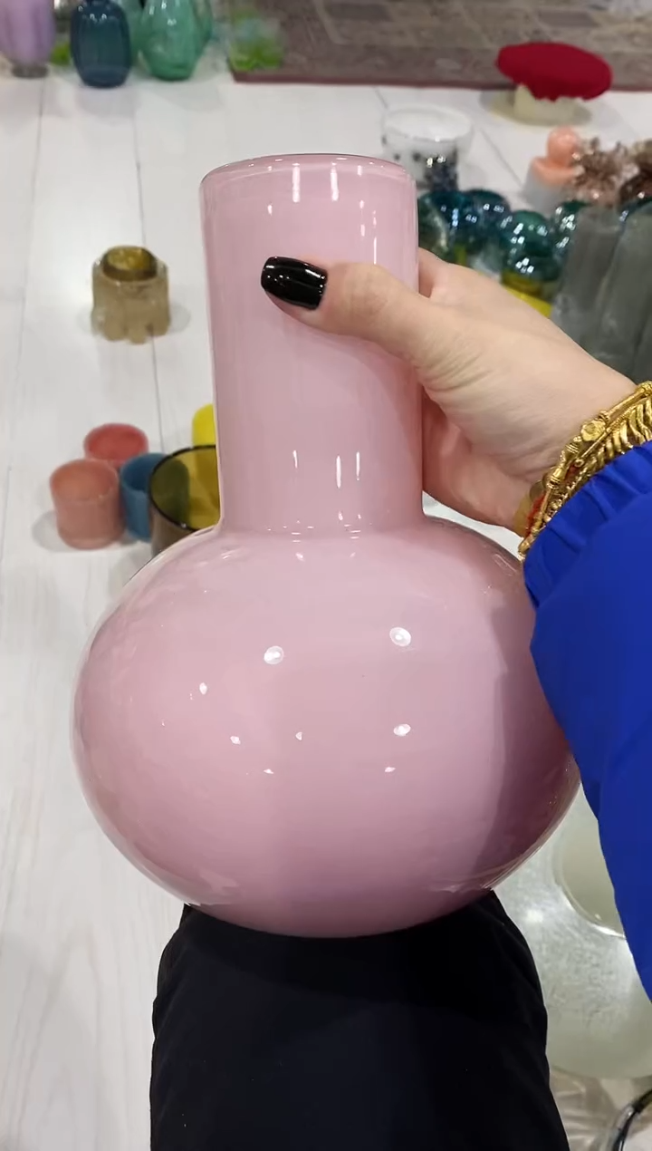 慕忆家手作琉璃花瓶瑕疵