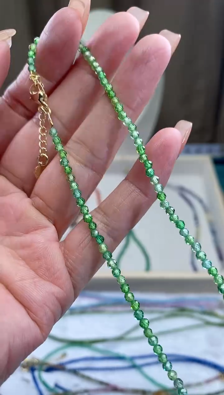 【闪购商品】钻石颈饰14K金镶嵌诗颜甄选珠宝SYZB93