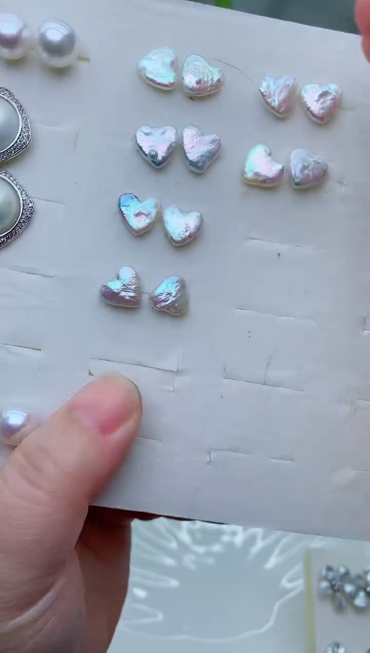 未镶嵌耳饰淡水珍珠多样性发其一【非无瑕】