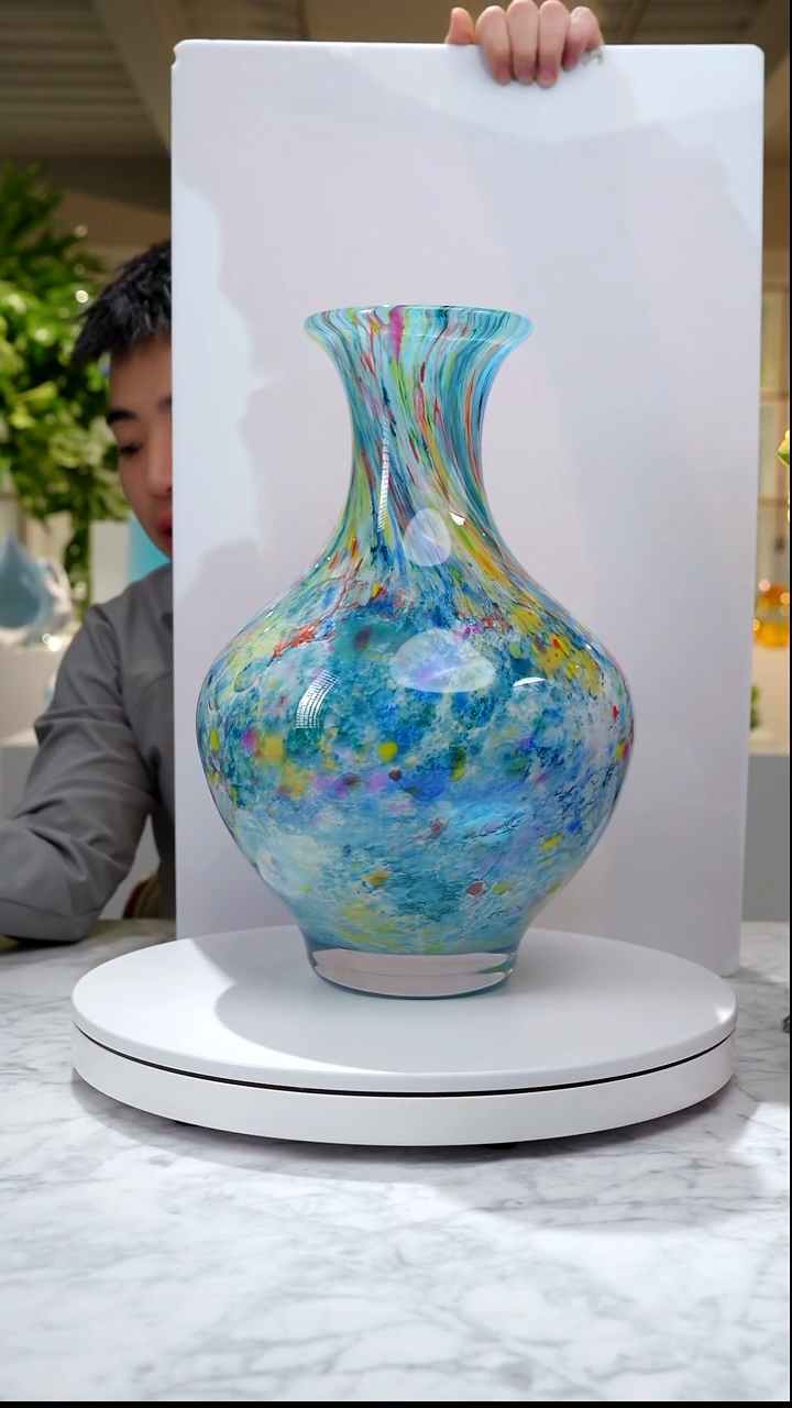 手工艺品琉璃莫奈花园花器